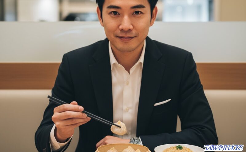 鼎泰豐(ディンタイフォン)で一人でも快適に小籠包を食べる男性