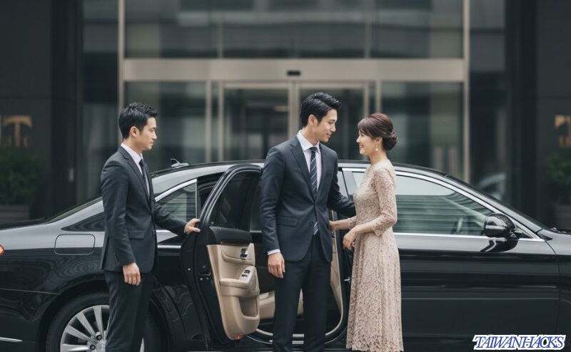 台北から九份への快適な行き方、タクシーチャーター（片道送迎）を利用する日本人カップル